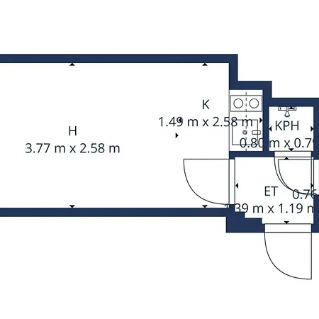 Apartmán Viihtyisae Yksioe Mannerheimintiellae, *